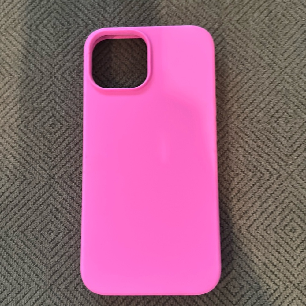Barbie pink iPhone 15 silicone case